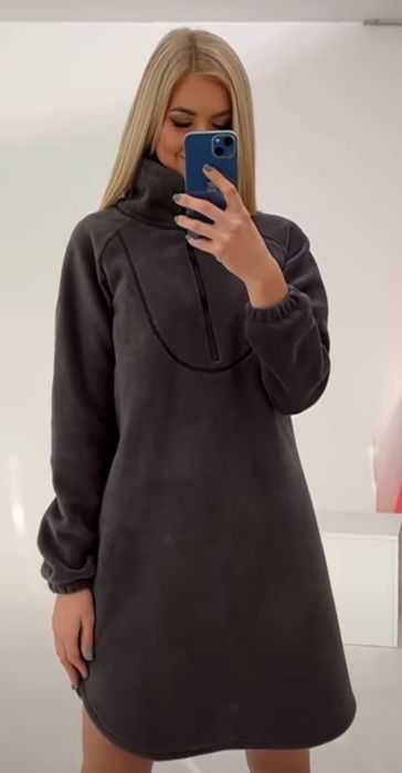 базовое платье - худи, очень мягенькое, тепленькое