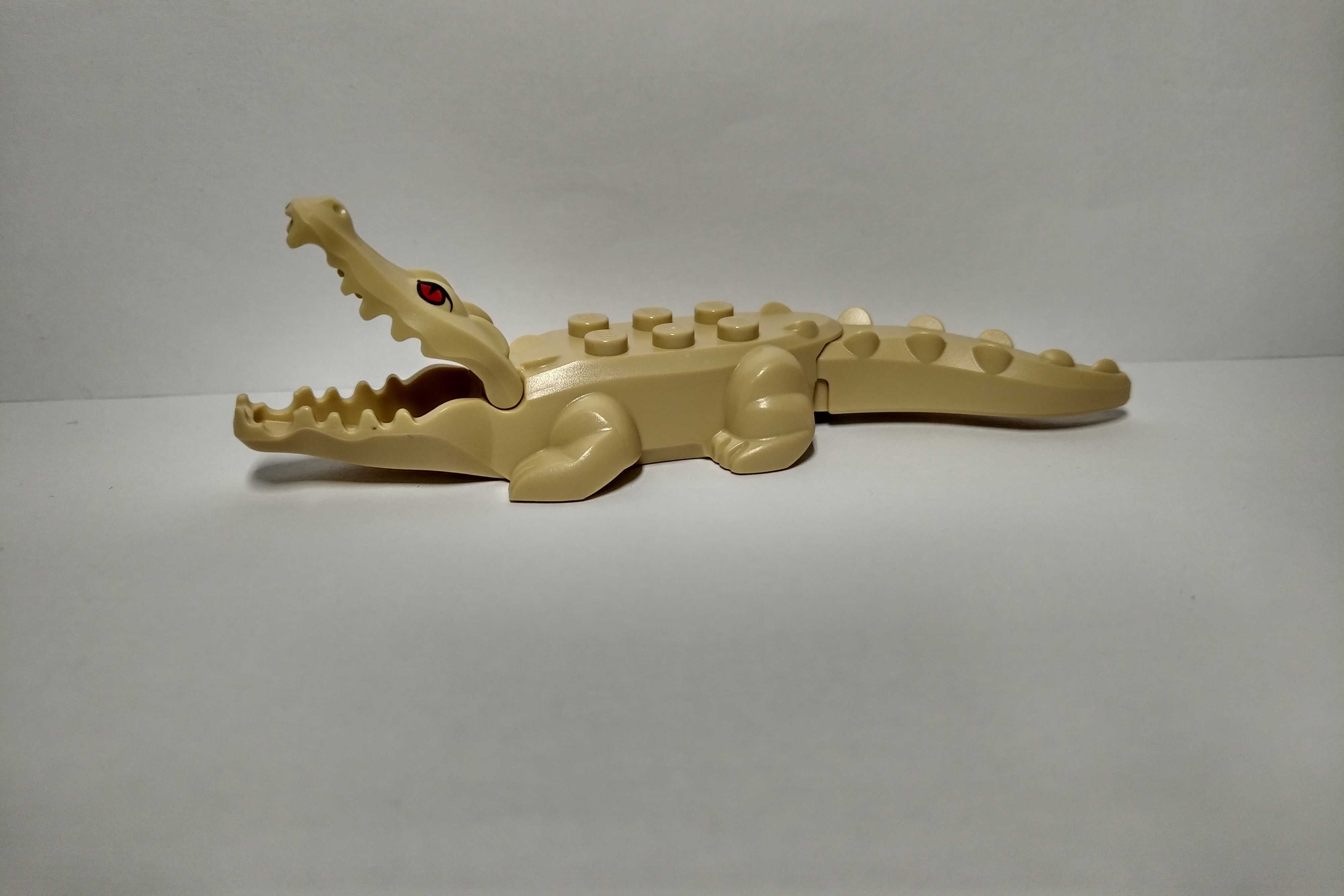 Lego figurka beżowy krokodyl / aligator 18904c03pb01