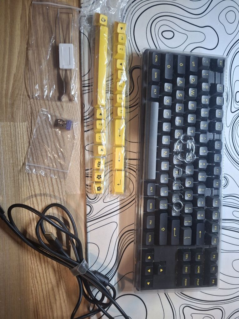 Клавиатура Akko 5087b plus v3 cream yellow
