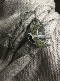 PROMOD - piękny wisiorek / łańcuszek na sweter, 80 cm, z regulacją