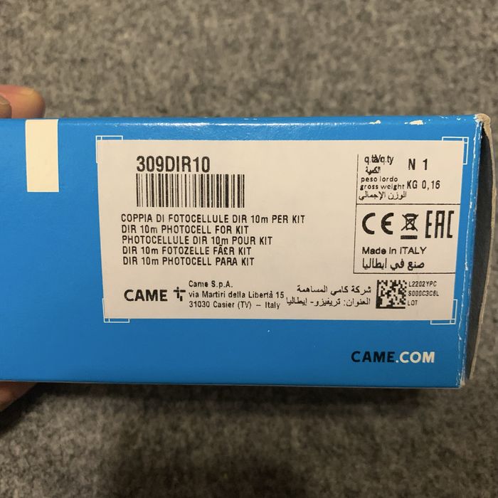 Komplet Fotokomórka CAME DIR10 do Bramy 2 sztuki czujnik 309DIR10