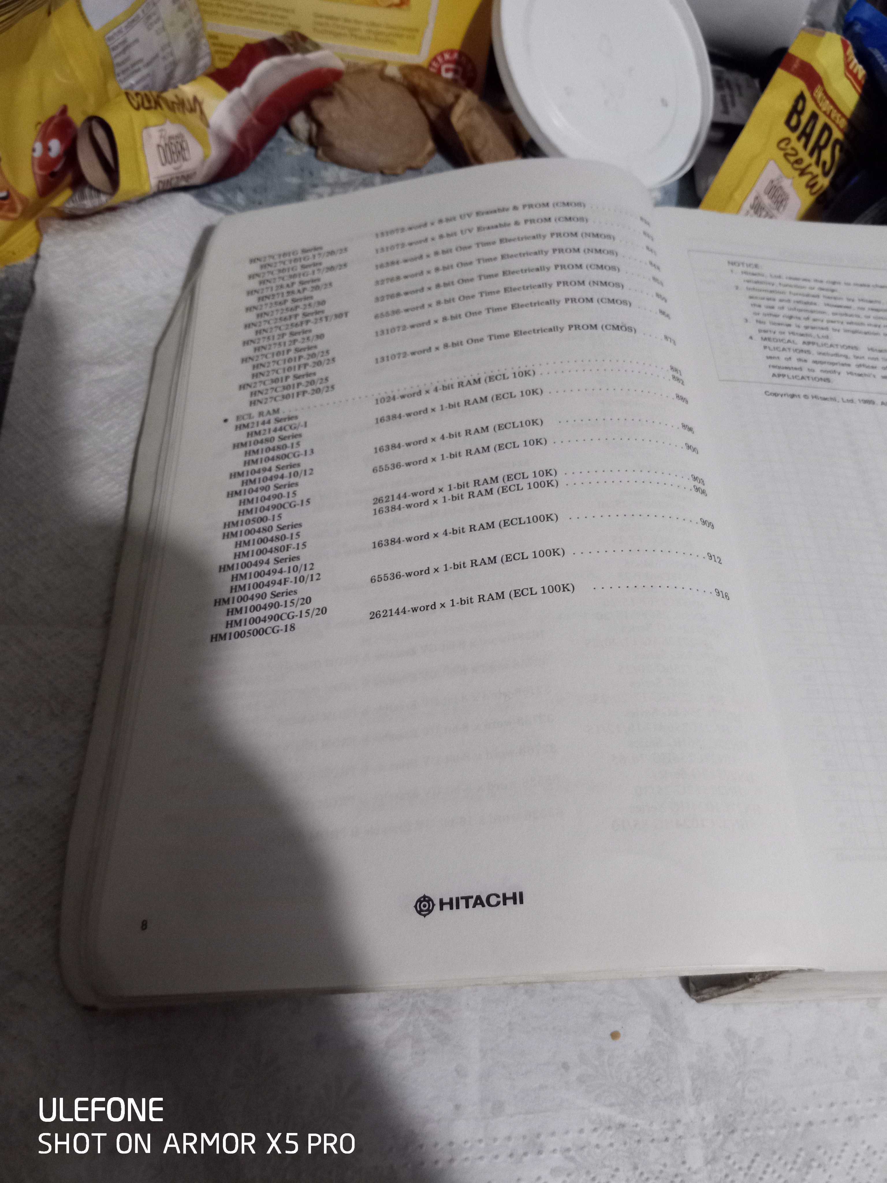 hitachi memory data book 1989 marzec