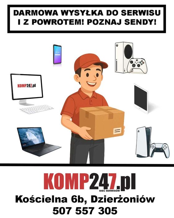 Naprawa i serwis komputerów, telefonów !DARMOWA NAPRAWA LUB UPOMINEK!