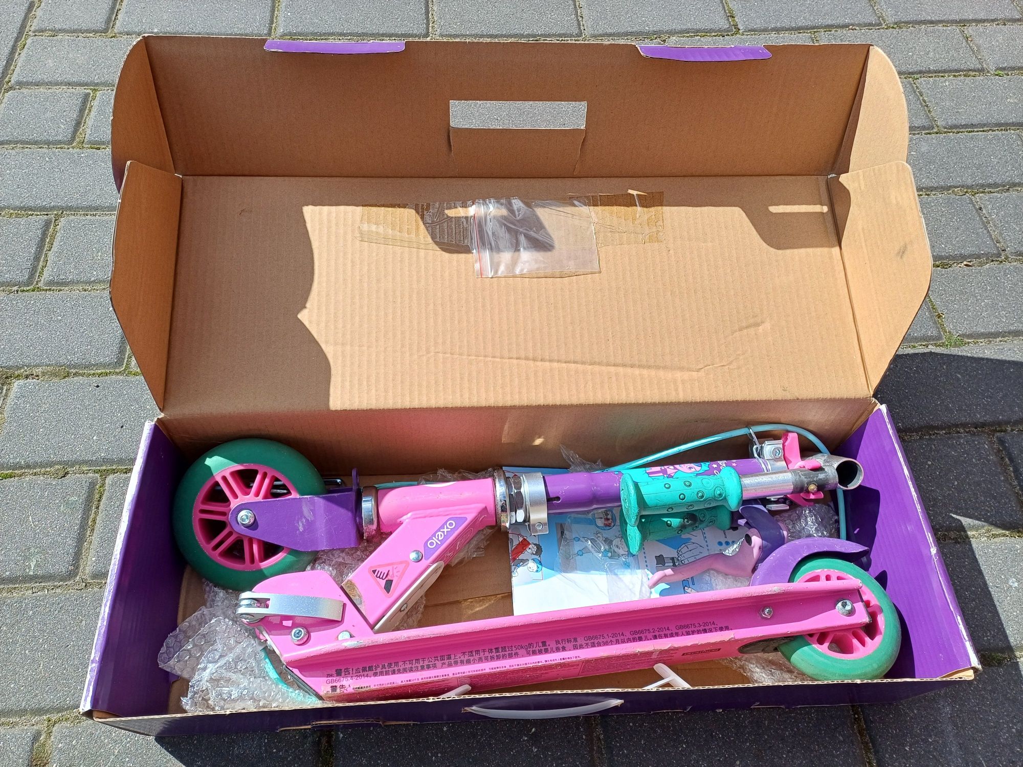 Hulajnoga OXELO scooter play5 dla dziewczynki Decathlon Wysyłka