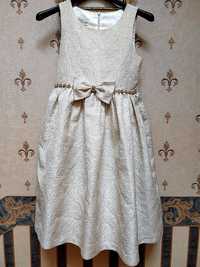 Couture Princess sukienka suknia wizytowa wesele  ecru złota 8 lat