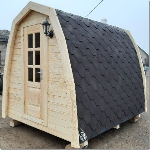 Sauna w Domku Hobbita, sauna zewnętrzna, ogrodowa cena z piecem