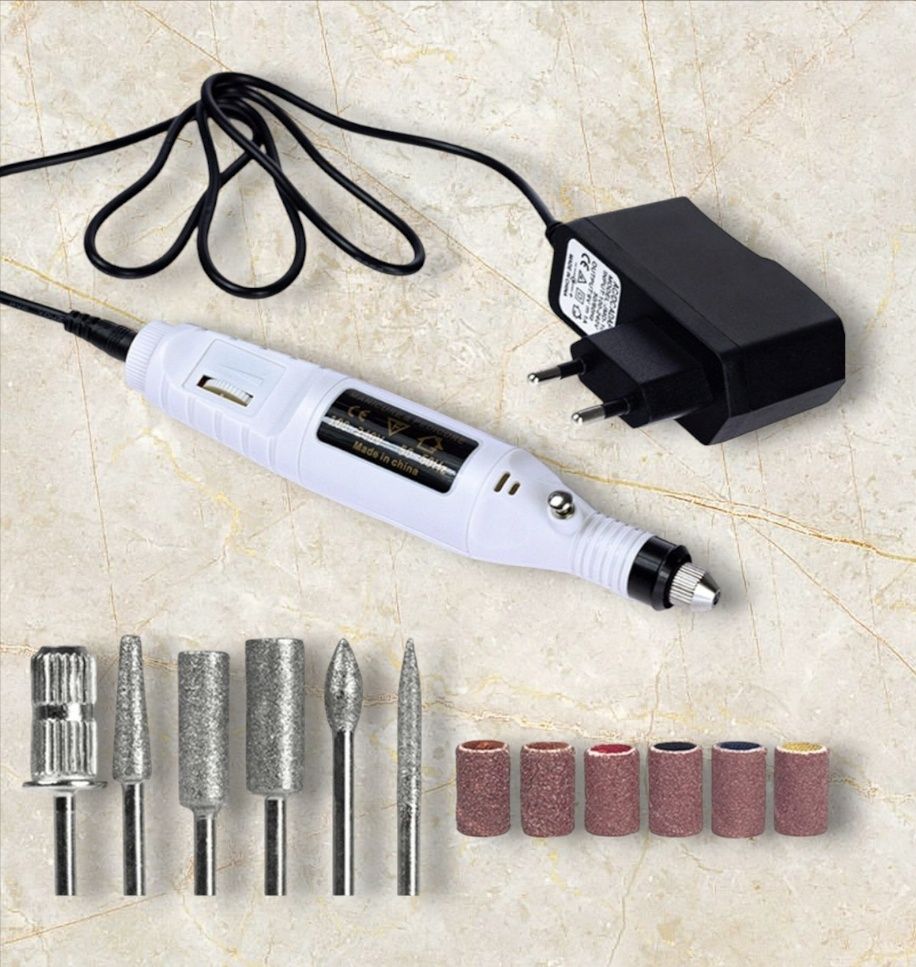 Frezarka do Paznokci Manicure Pedicure do Usuwania Hybryd Żelu + Frezy