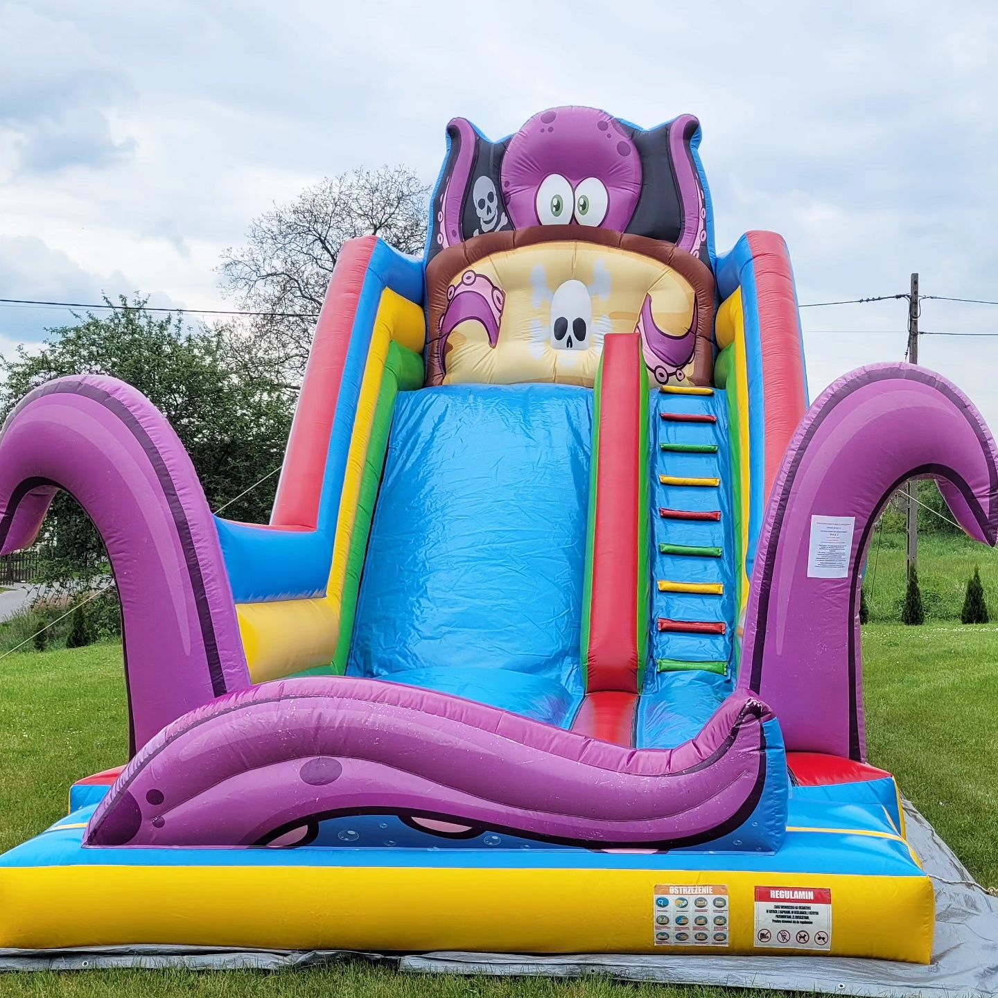 Dmuchaniec zjeżdżalnia Euro-Bungee trampolina wynajem Bubble Piana