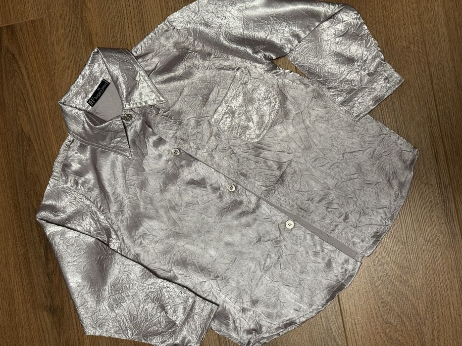 Дитяча шовкова сорочка жатка, розмір 110-116