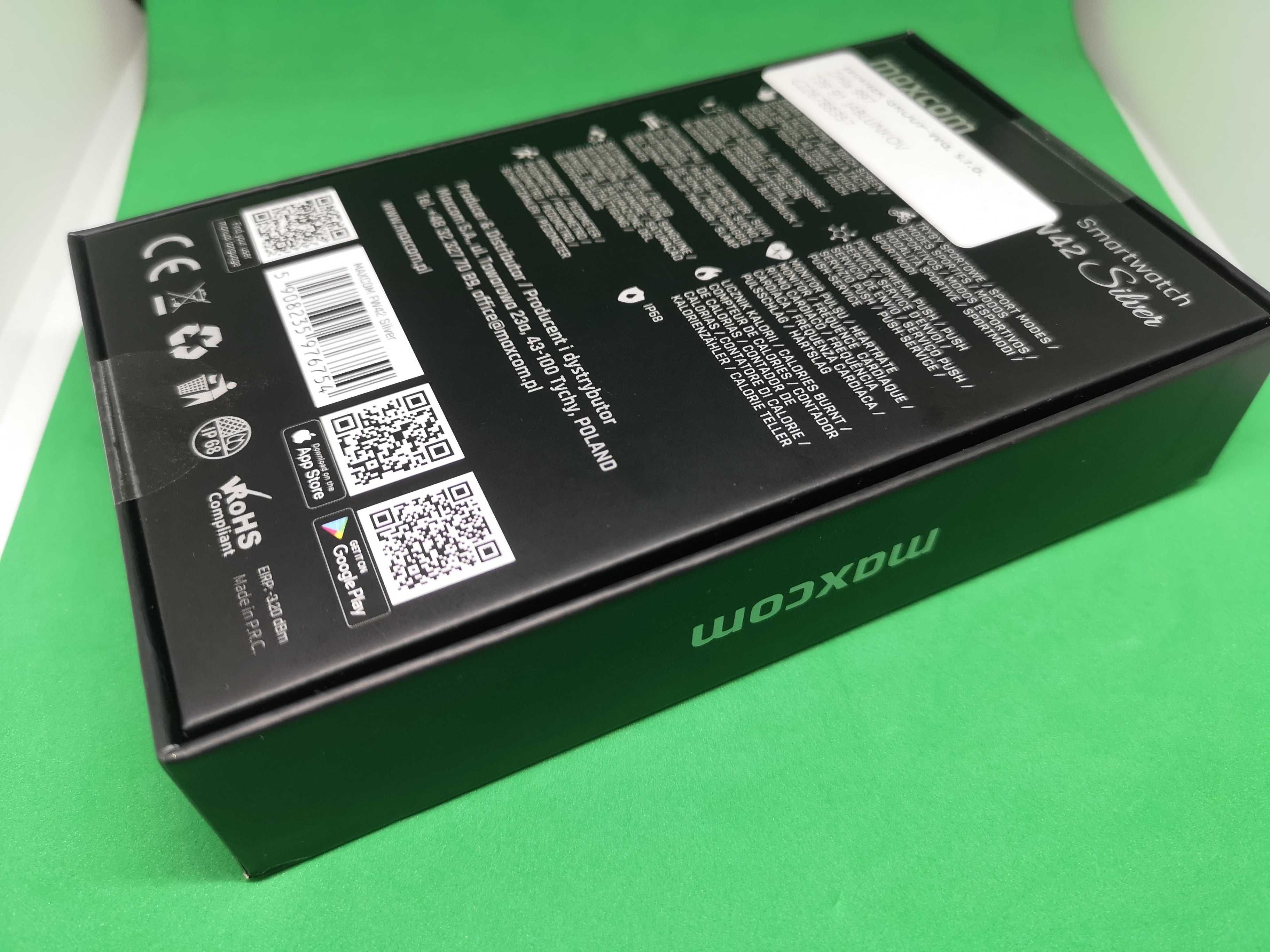 Smartwatch MAXCOM FW42 Srebrny NOWY