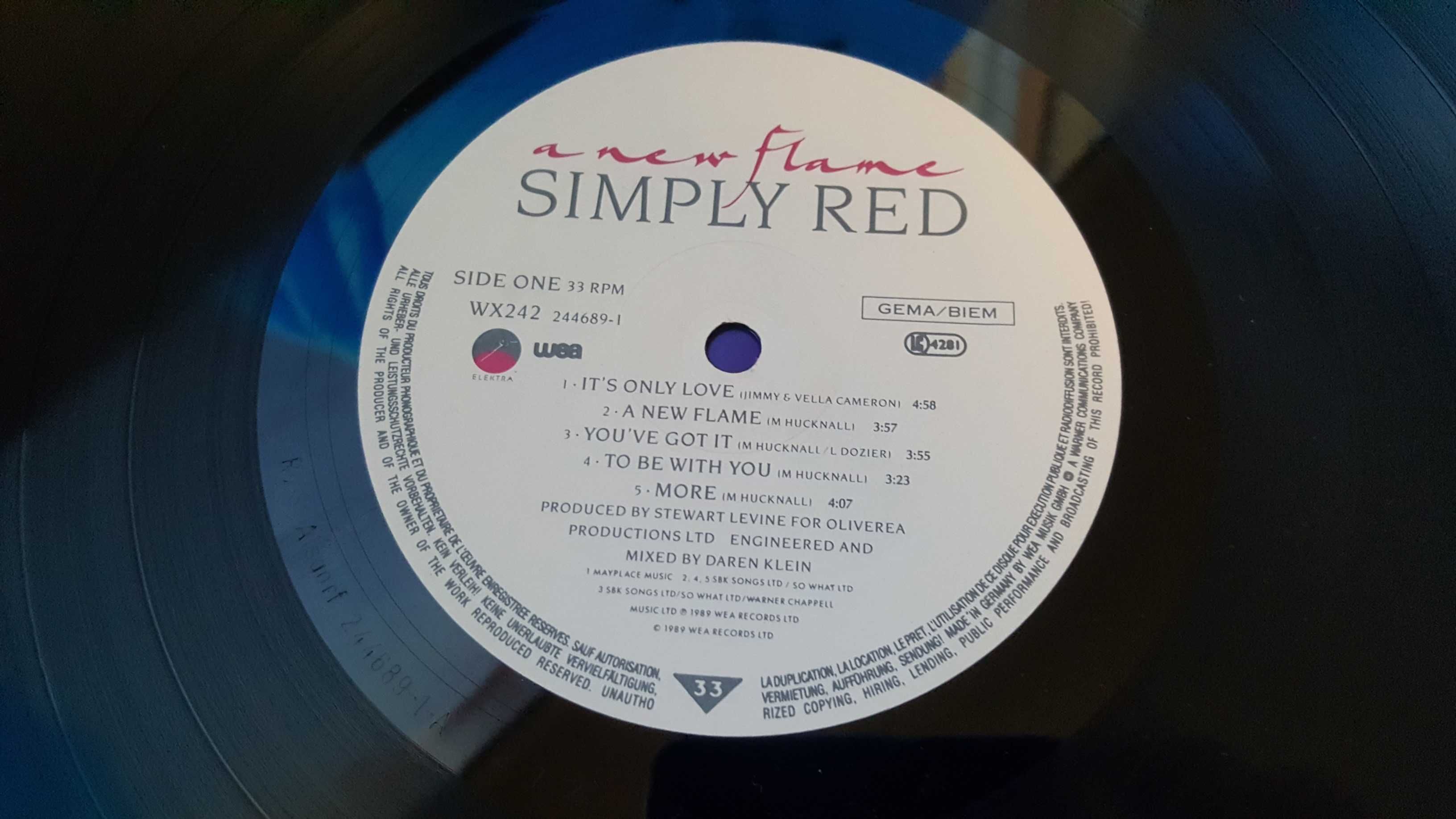 Płyta winylowa Simply Red  ,,A New Flame,,