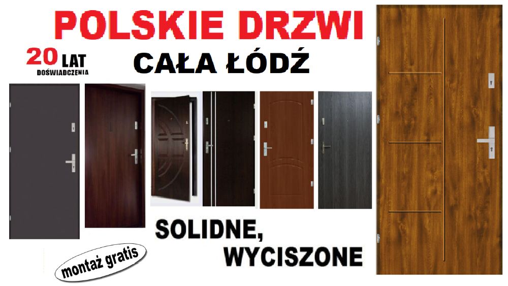 Drzwi ZEWNĘTRZNE do mieszkań w bloku- wejściowe do domu  Z MONTAŻEM