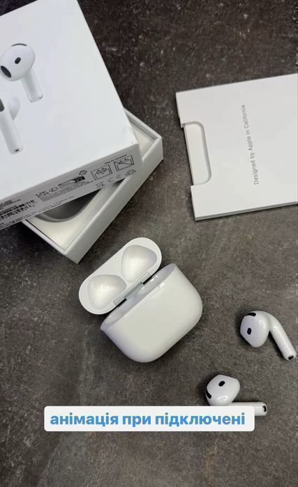 Навушники  Apple AirPods 4 (2025) + ANC (з шумодавом) + (iOS 18+)