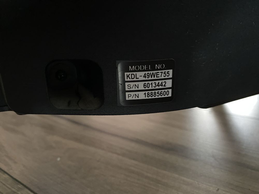 Sony bravia 49” kdl 49we755
