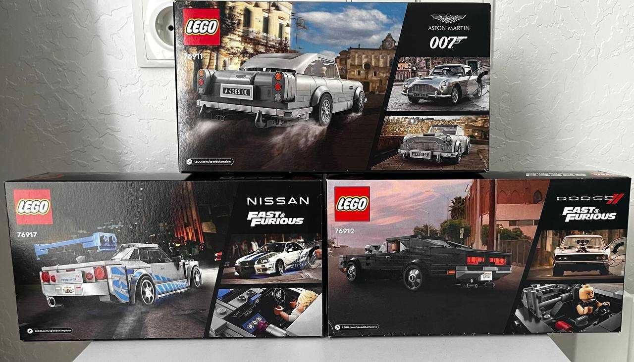 LEGO Speed Champions: 007 DB5 + Fast & Furious Charger R/T + Skyline