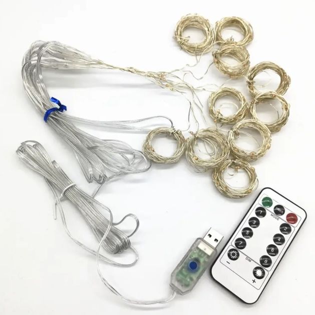 Світлодіодна гірлянда штора роса