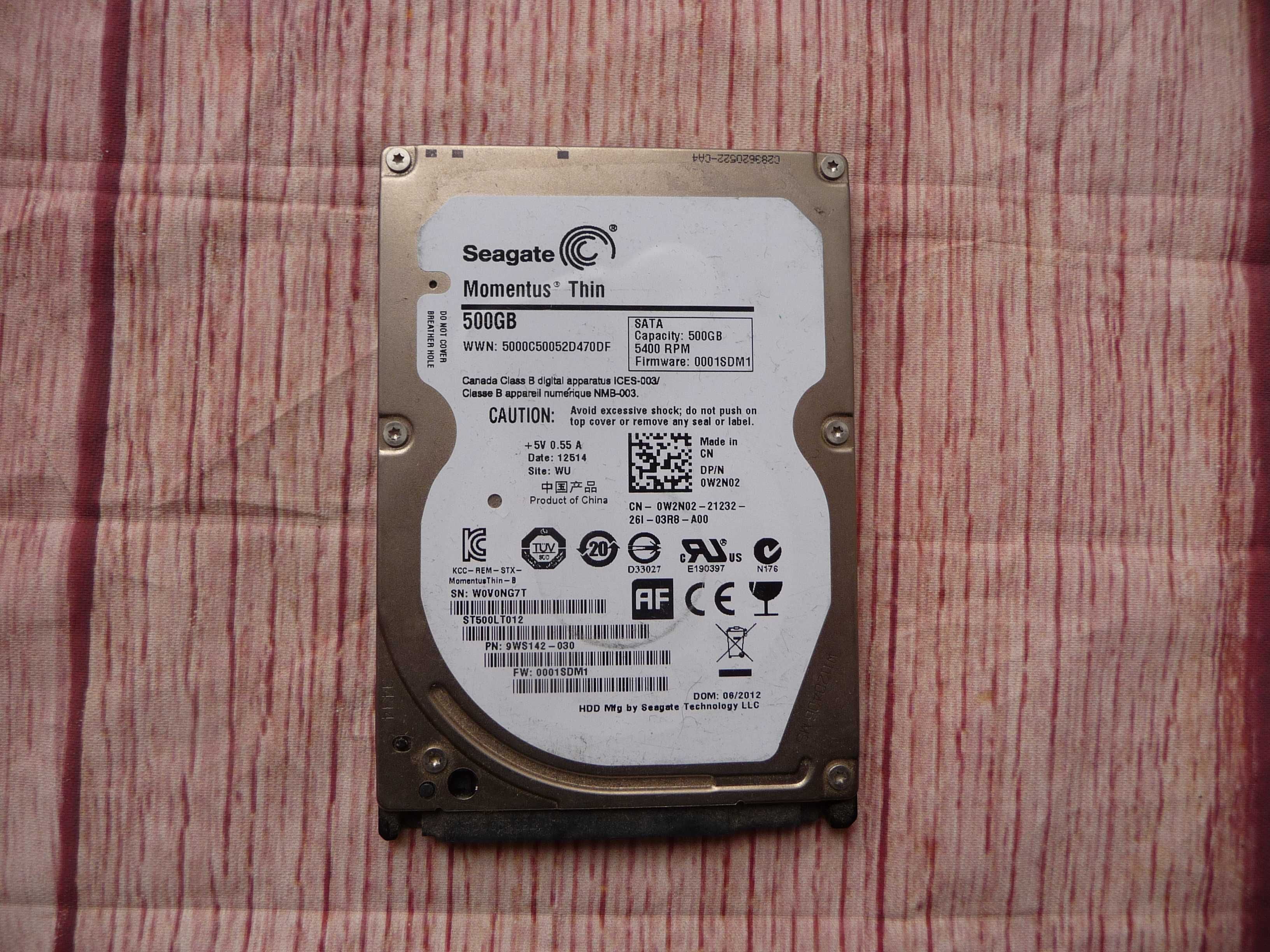 Жесткий диск Seagate ST500LT012 500GB 2,5