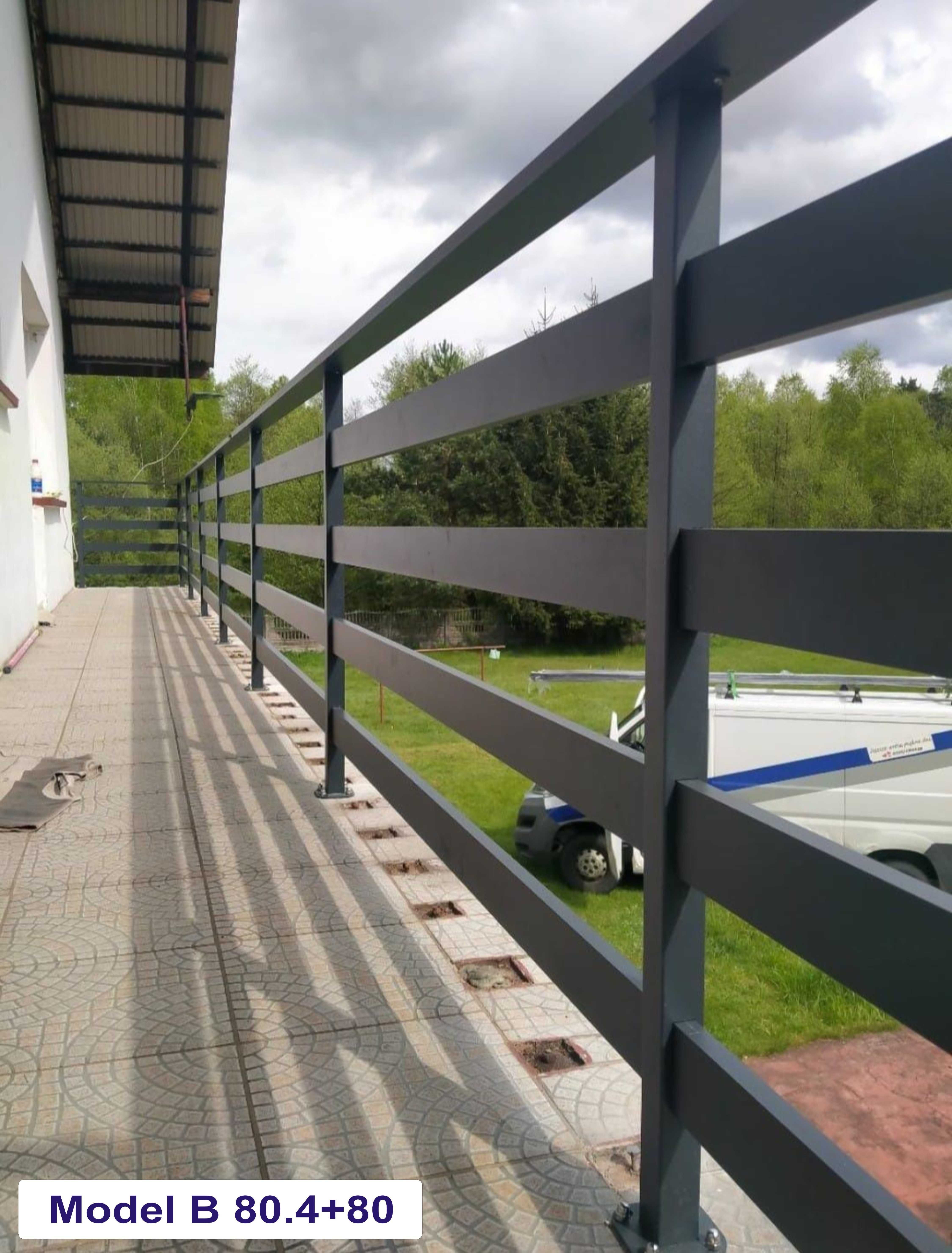 Balustrada balustrady balkonowe balkonowa barierka malowana proszkowo