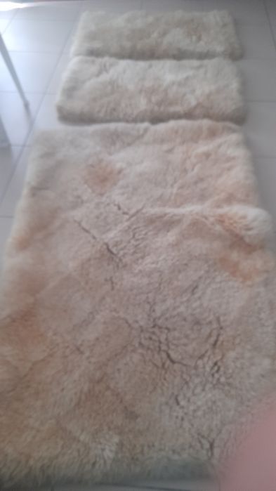 Tapetes em pele natural de ovelha