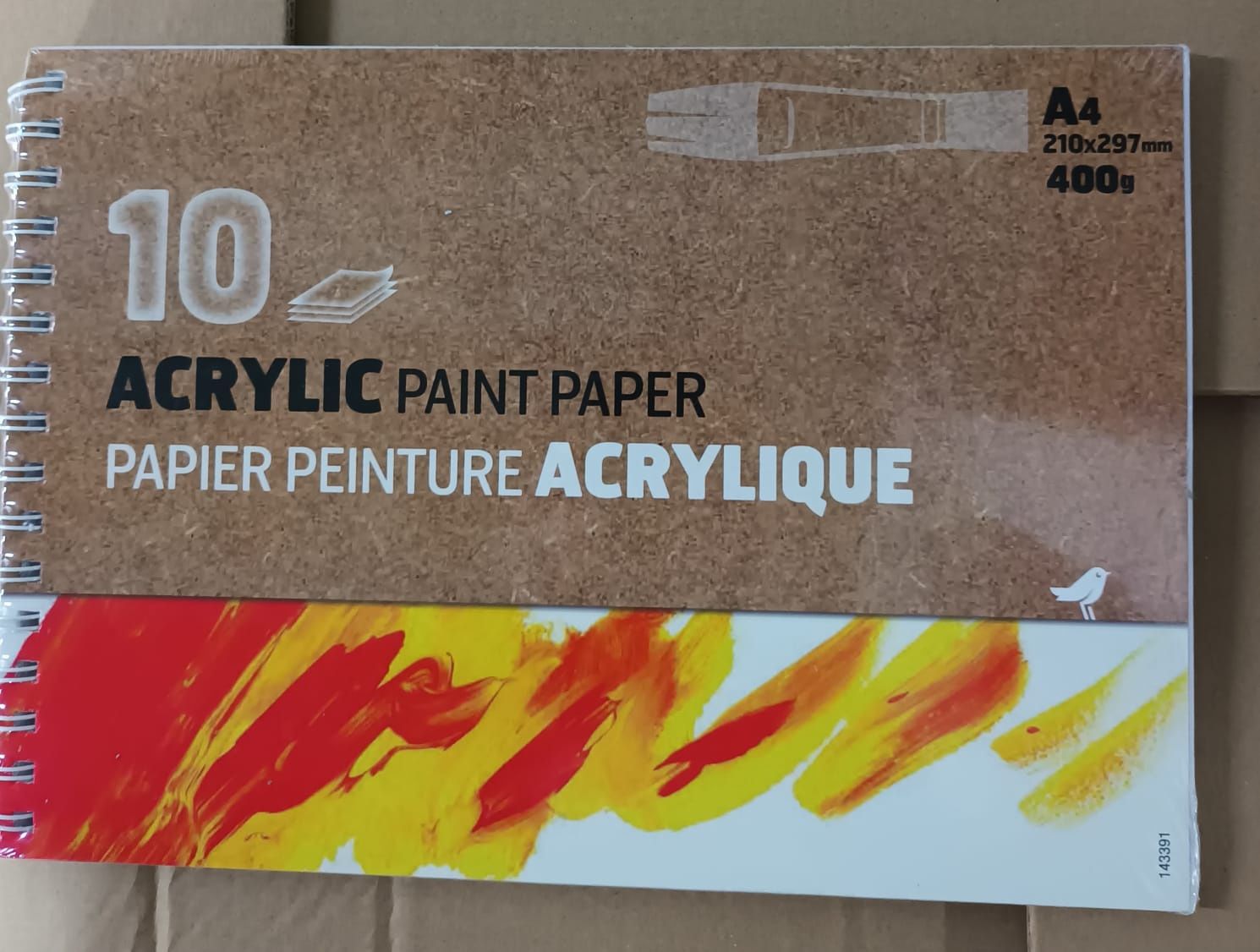 Bloco Papel Desenho Acrílico