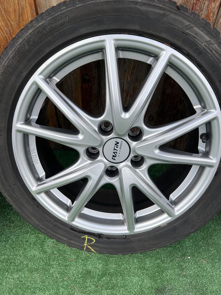 Alufelgi 5x112 Skoda Vw Audi 17 cali bez opon