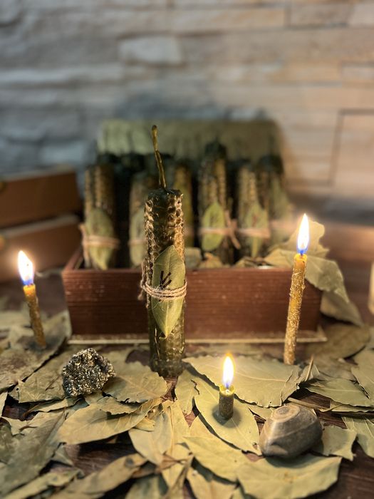 Авторські програмні свічки ручної роботи/ свічка з травами