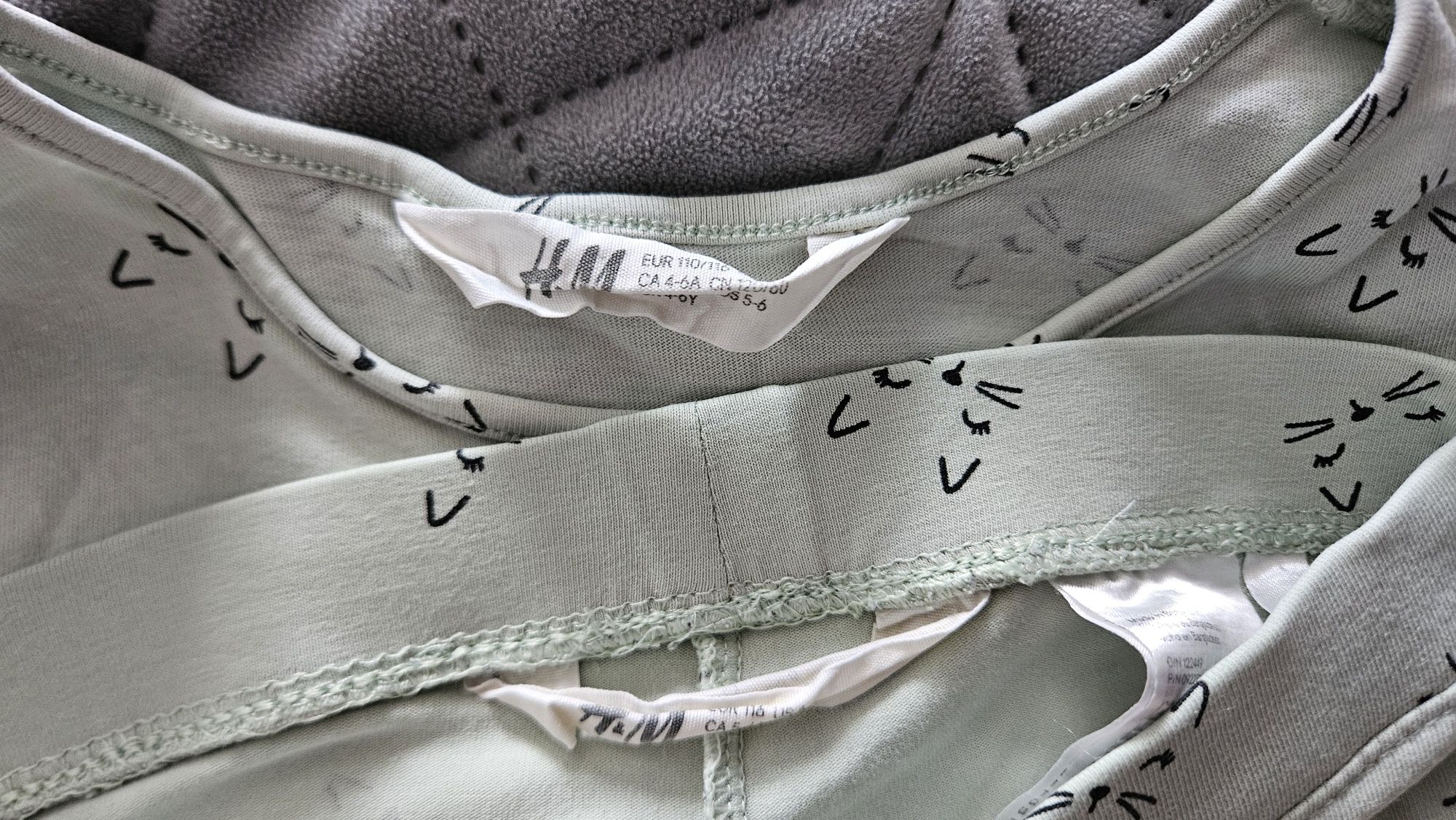 Zestaw sukienka + legginsy H&M rozmiar 110/116