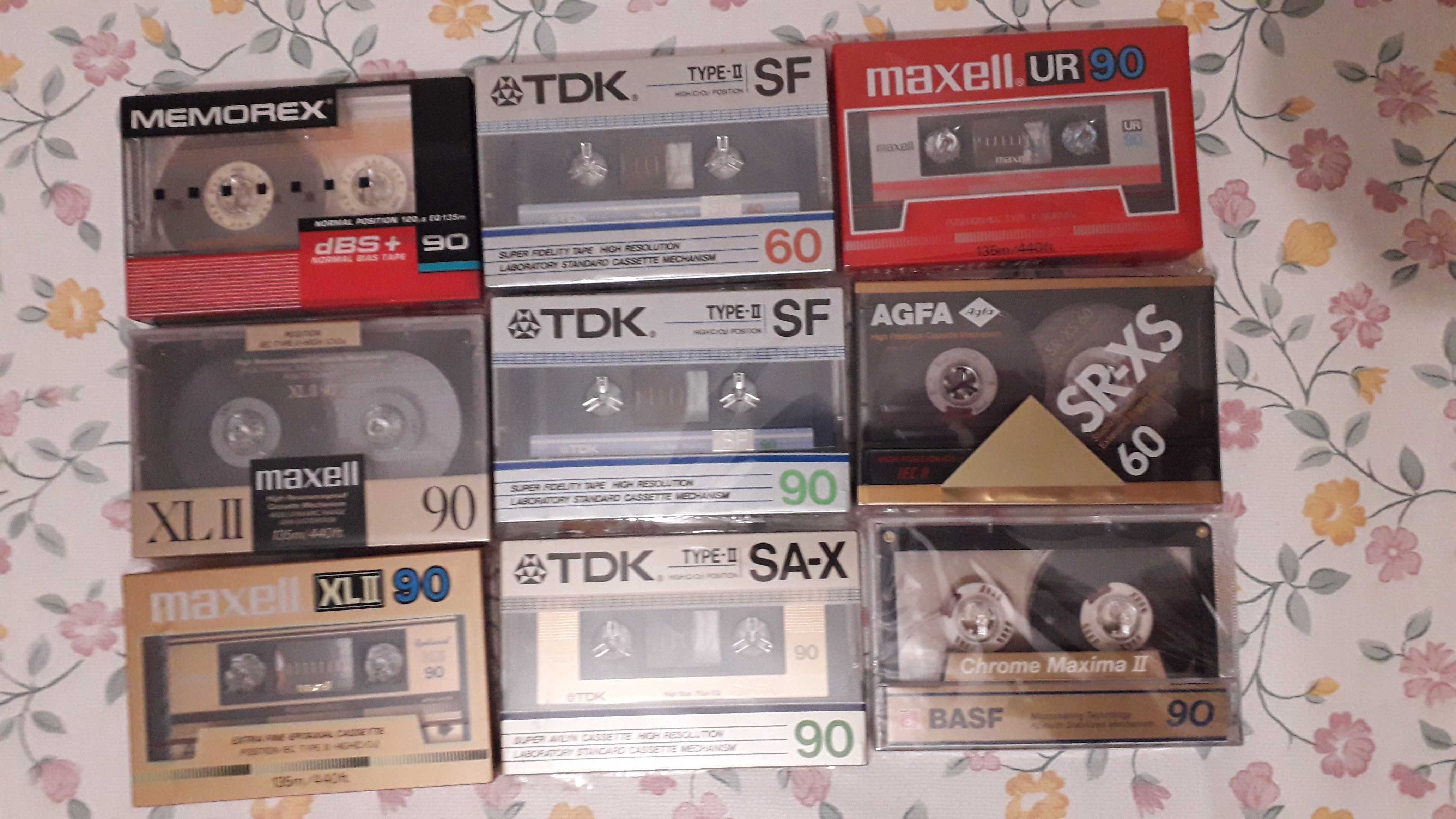 Cassetes Novas, Seladas! Ideais para colecionar. TDK, MAXELL, outros