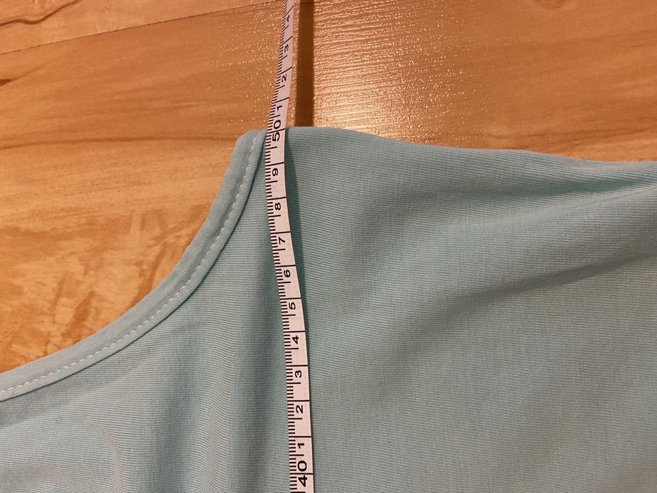 Vans XL bardziej S/ M seledynowa  bluzka sportowa na ramiączkach