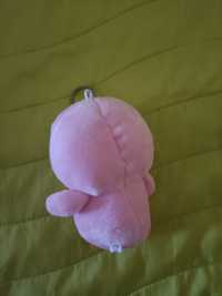 Peluche pinguim cor rosa tamanho 12cm ( Portes grátis)