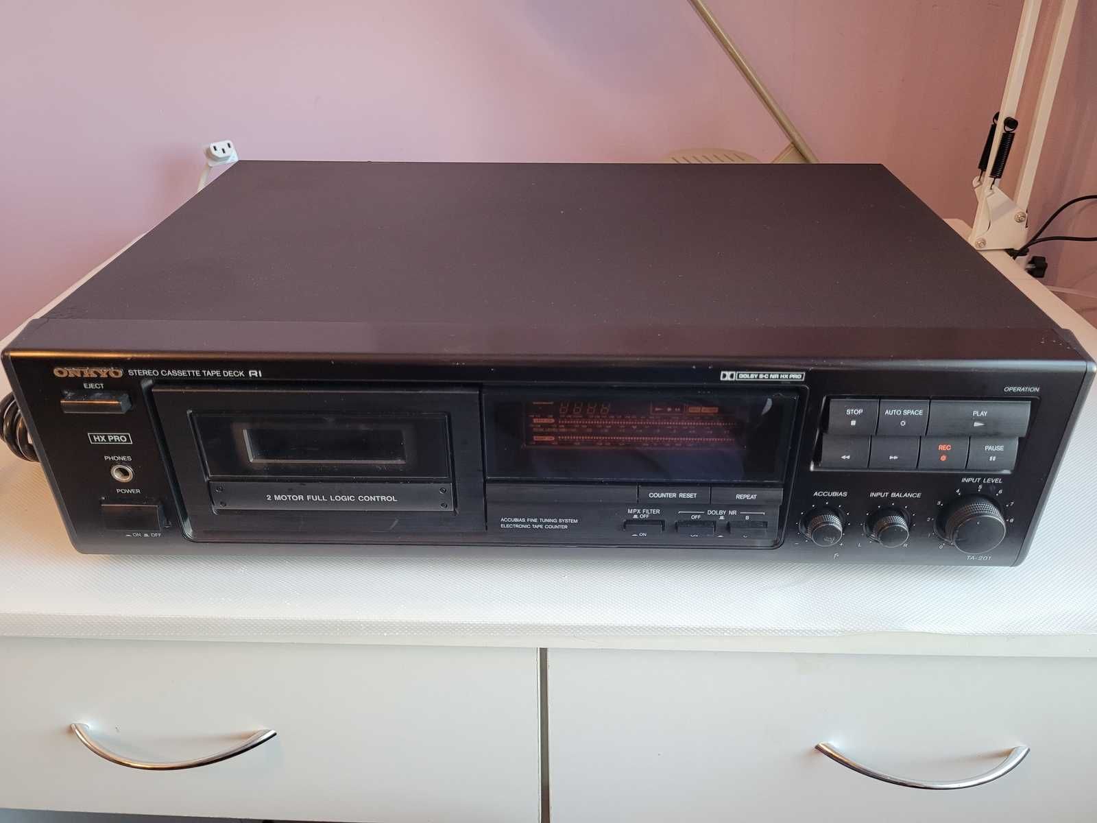 Magnetofon Deck Onkyo TA-201 - Stan BDB