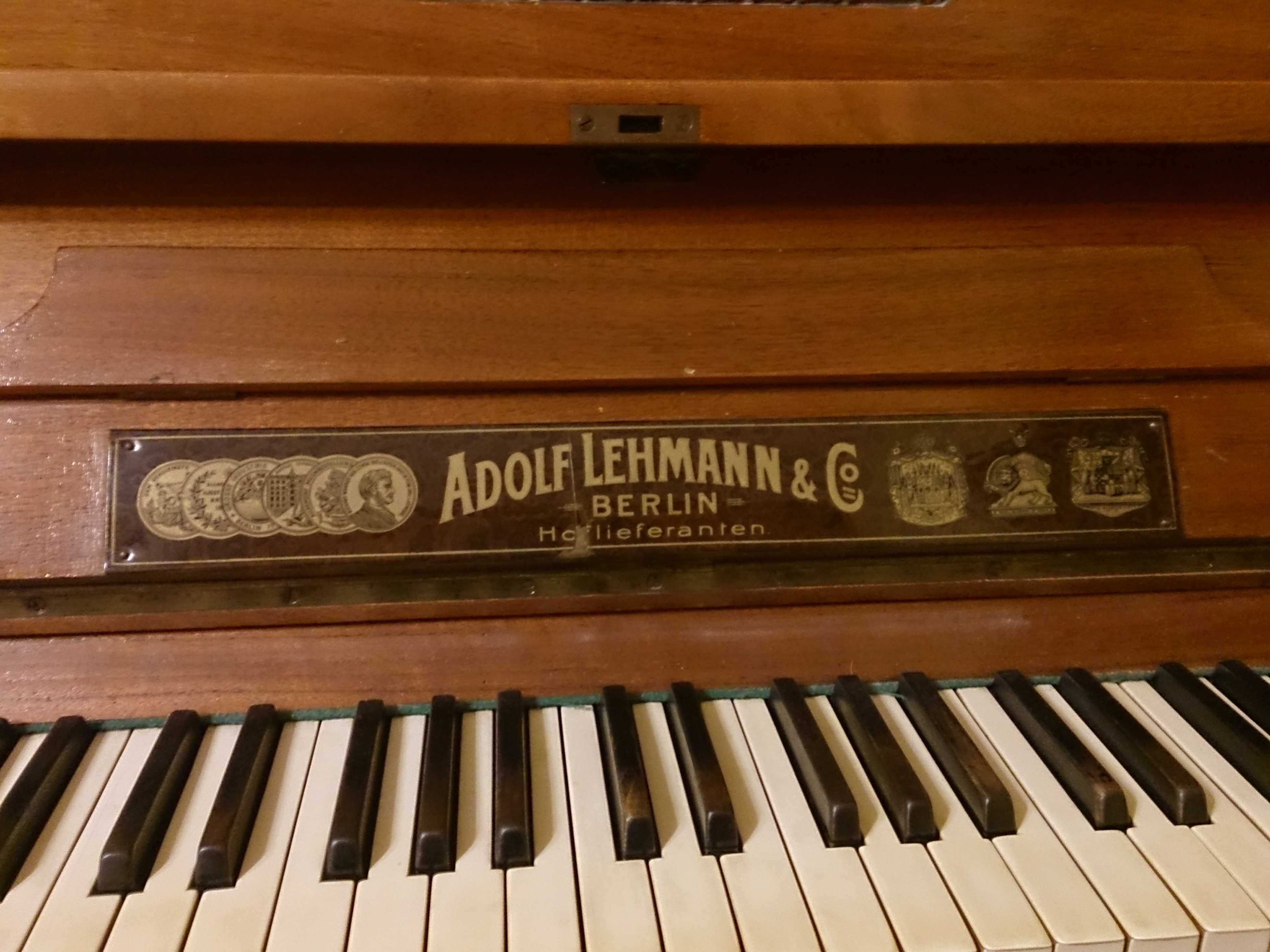 PIANINO Adolf Lehmann Berlin 1890r. Antyk