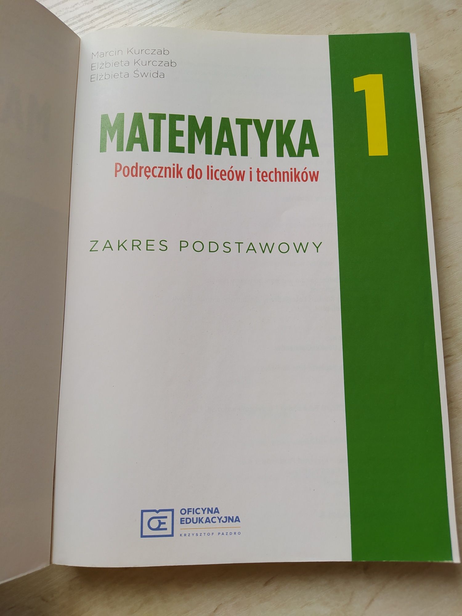 Matematyka 1, Pazdro, podręcznik, zakres podstawowy