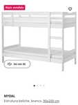 Cama Beliche MYDAL branco Sem colchão