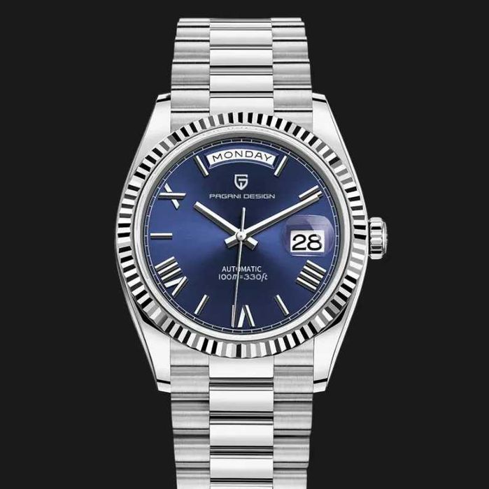 Pagani Design PD-1752 36MM 100M / 10ATM Nowy, GW 12 miesięcy Blue