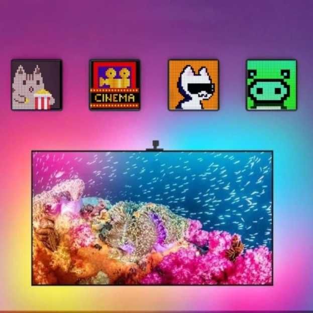 Lampa LED Ekran Pixelowy Art 32x32 Programowalny Bluetooth