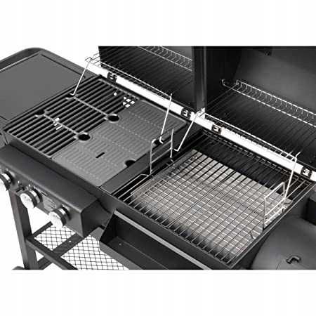 Grill Gazowy Węglowy 3w1 EL FUEGO SIERRA COMBIGRIL żeliwny ruszt+płyta