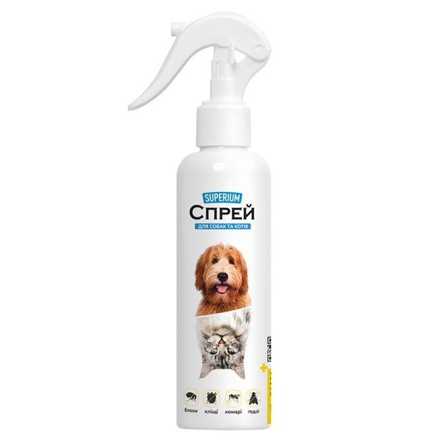 SUPERIUM спрей від кліщів, бліх, комарів та ґедзів