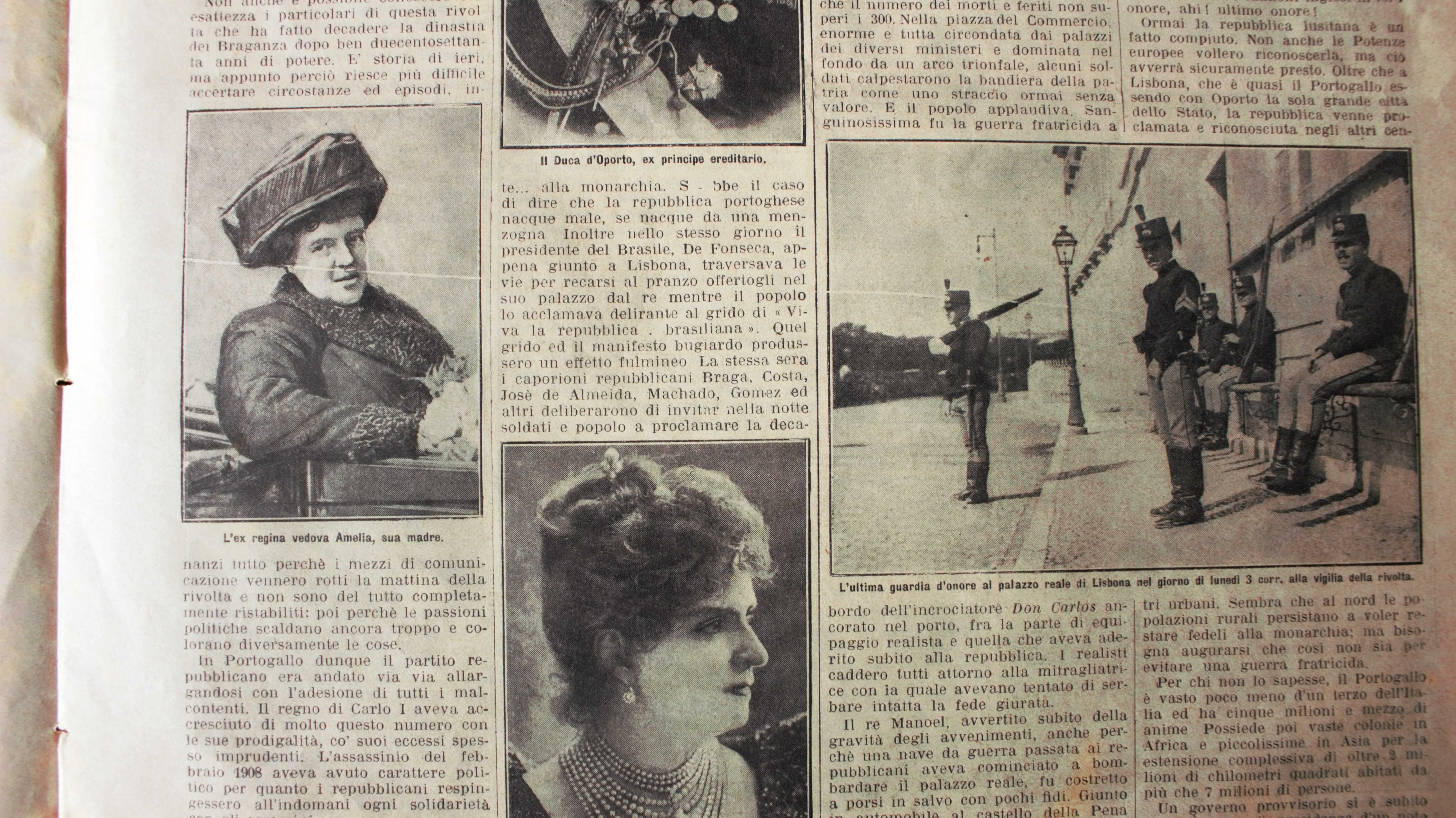 REVOLUÇÃO REPUBLICANA 1910 CORRIERE DE LA SERA JORNAL COMPLETO RARO