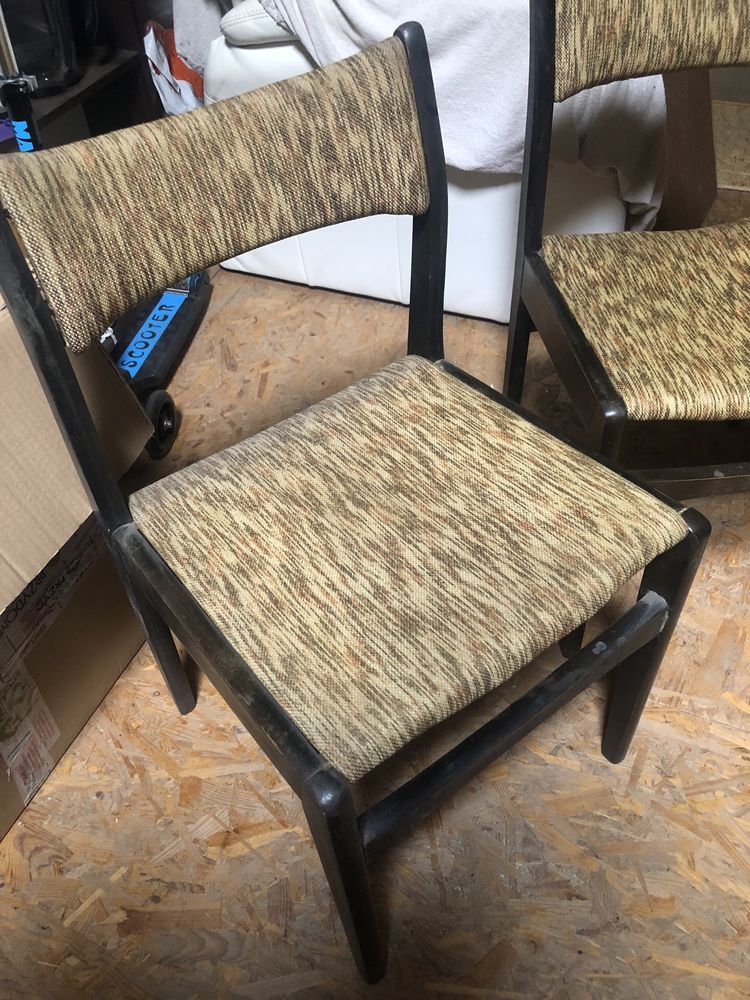 Komplet 4 krzeseł PRL