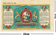 3 Old Metalline labels to paste into the cans - 1920's - ORIGINALS