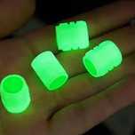 Nakrętki fluorescencyjne na wentyl 4 sztuki  - samochód, motocykl