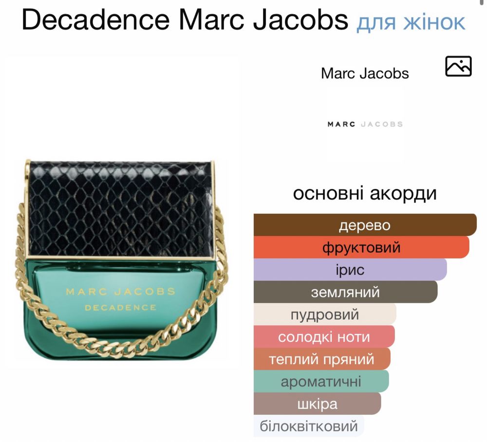 Парфумована вода Decadence Marc Jacobs 100мл.