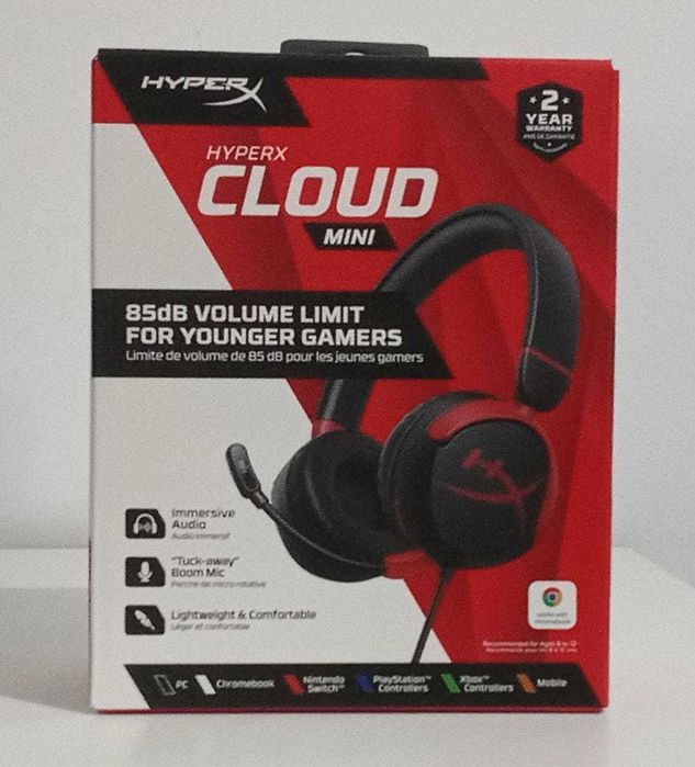 Fones HyperX Cloud Mini Preto