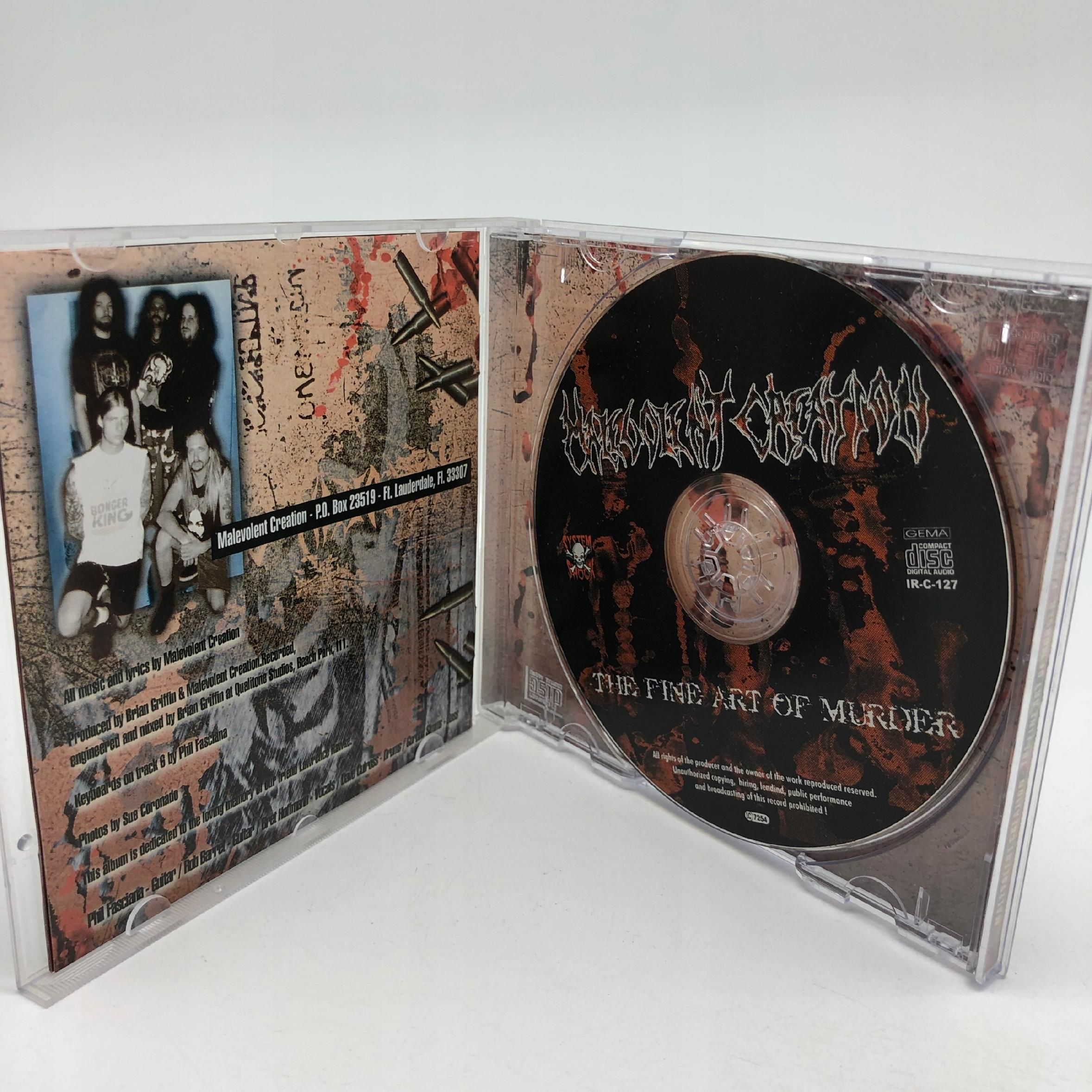 cd - malevolent creation - the fine art of murder metal
