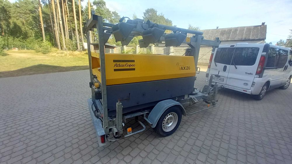 agregat prądotwórczy generator maszt atlas copco qax 20