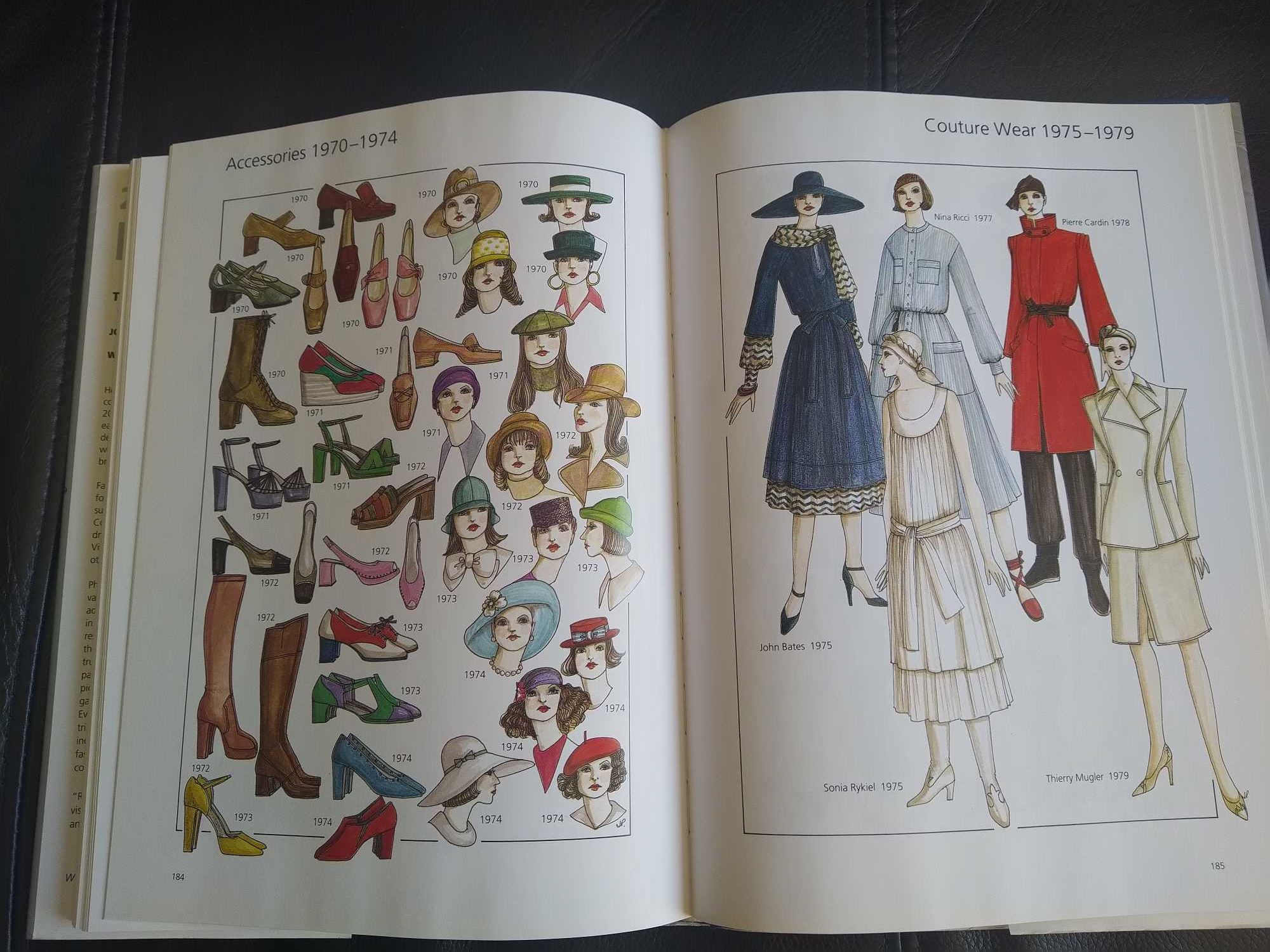 Moda seculo XX - 20th Century Fashion. 1.100 ilustrações coloridas