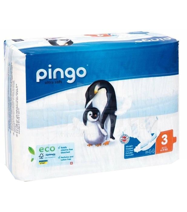 Екопідгузники pingo 3, підгузки еко, швейцарські памперси