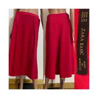 Красные шорты-юбка миди Zara