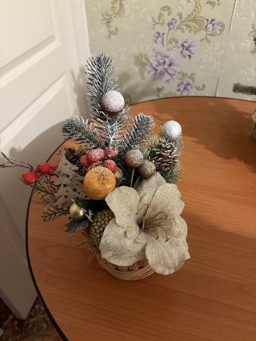 Новогодняя композиция декор